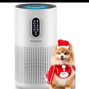 White Air Purifier with Smart Touch Display